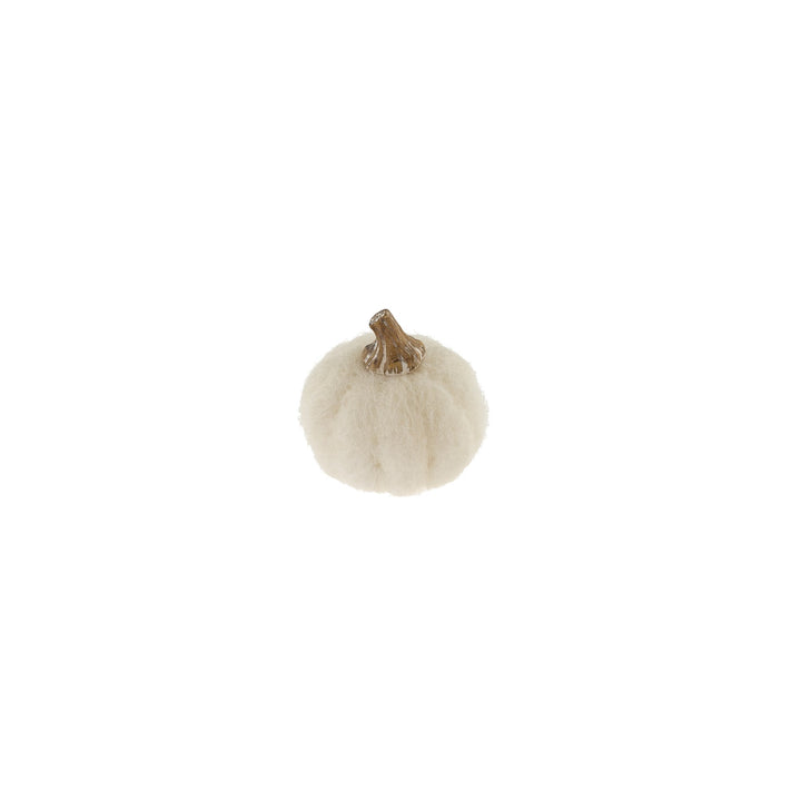 Felt Pumpkin - White