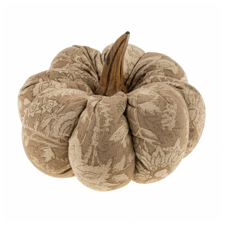 Block Print Pumpkin - Taupe