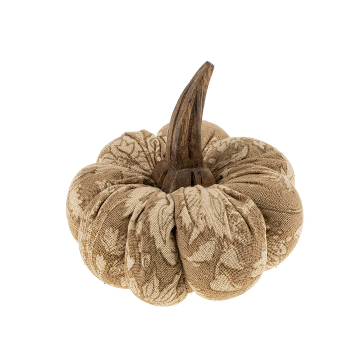 Block Print Pumpkin - Taupe