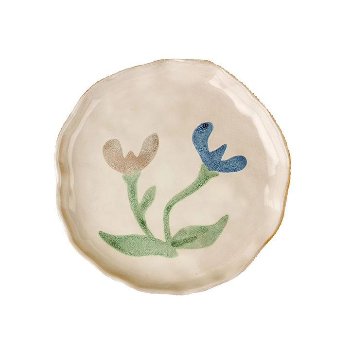 Painted Petal Plate - Iris -M