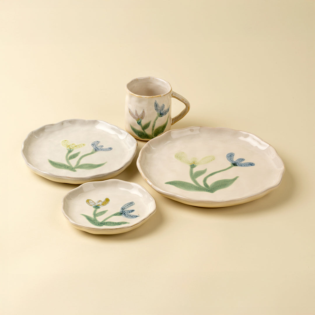 Painted Petal Plate - Iris -M