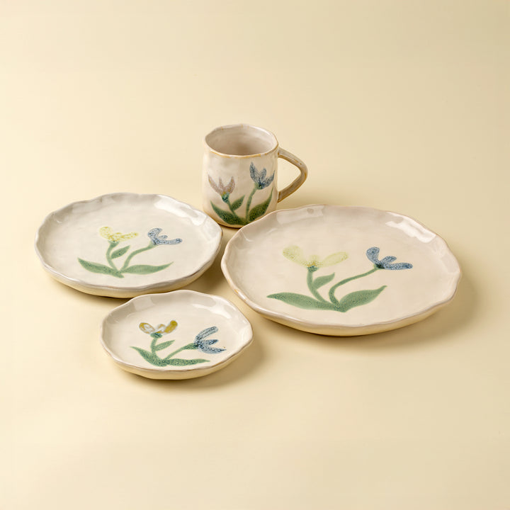 Painted Petal Plate - Iris - S