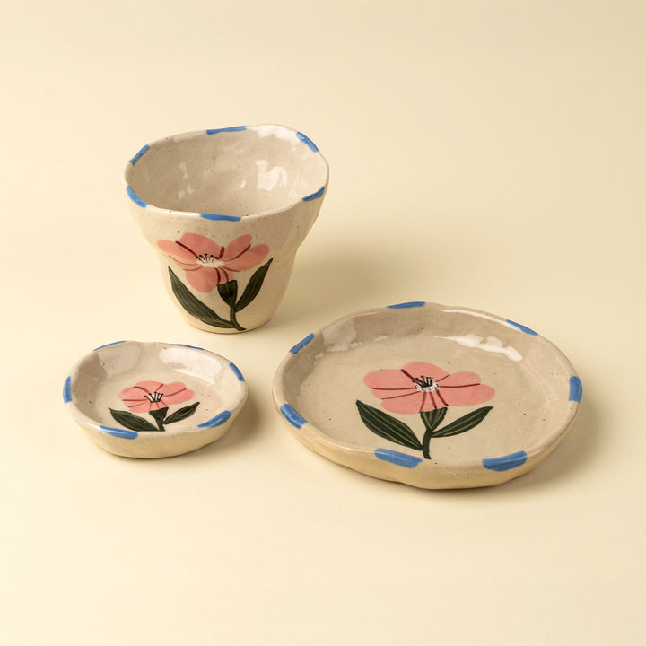 Flora Dish - Rose