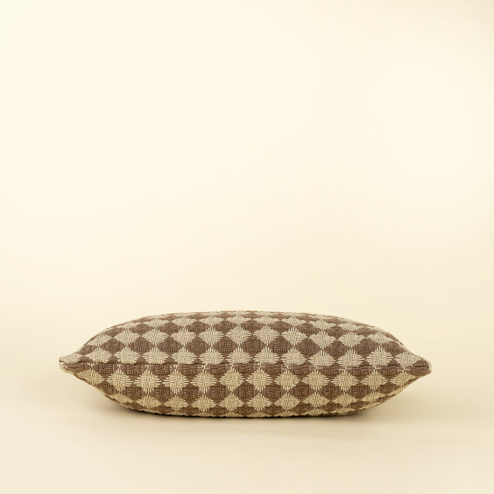 Brown Checker Pillow