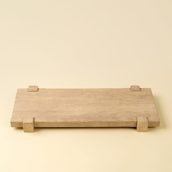 Drift Pedestal Tray - Bleached
