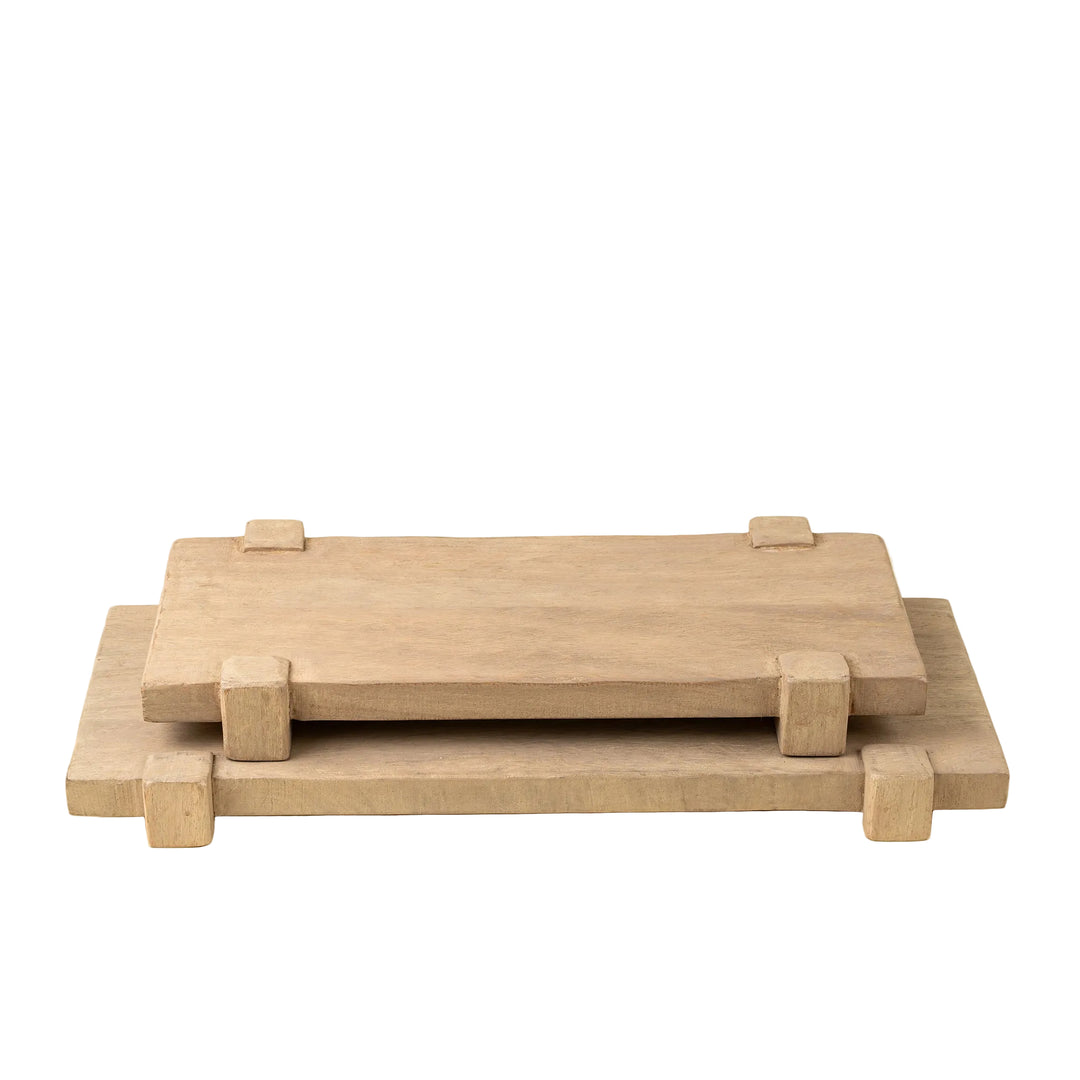 Drift Pedestal Tray - Bleached