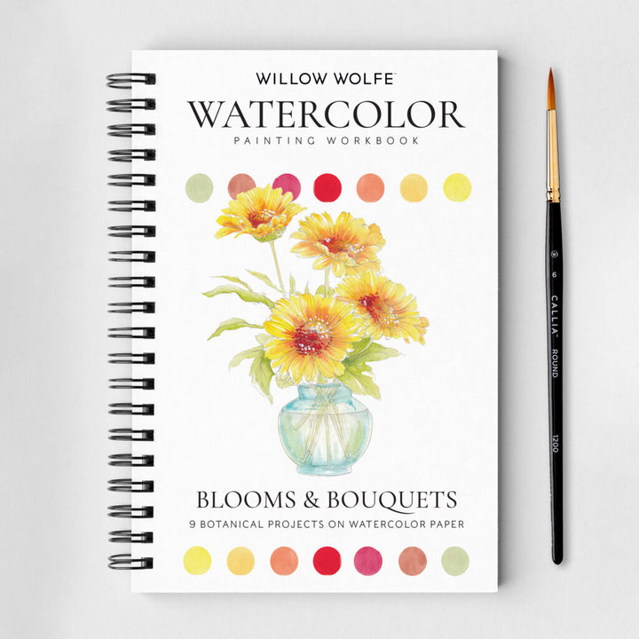 Blooms &amp; Bouquet Watercolour Workbook