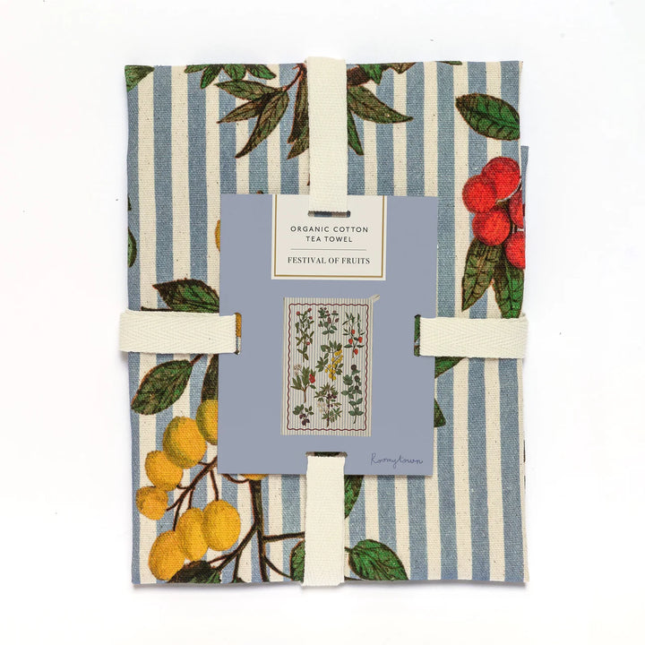 Festival of Fruits Tea Towel