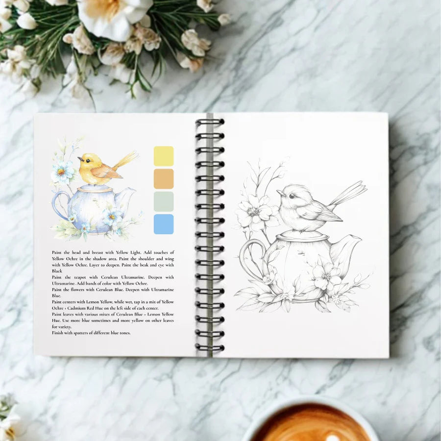Feathers &amp; Finery Watercolour Workbook