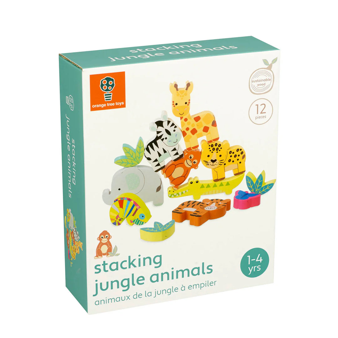 Stacking Wooden Jungle Animals