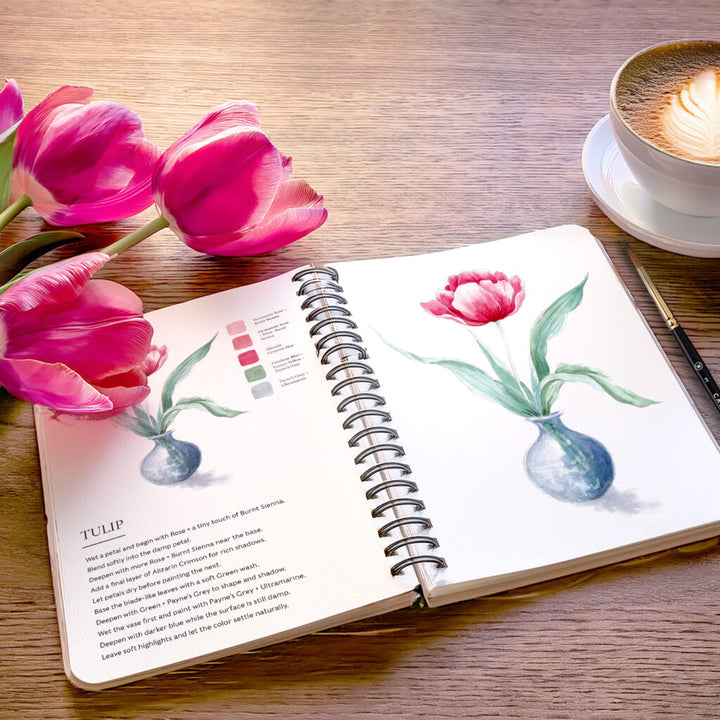 Blooms &amp; Bouquet Watercolour Workbook