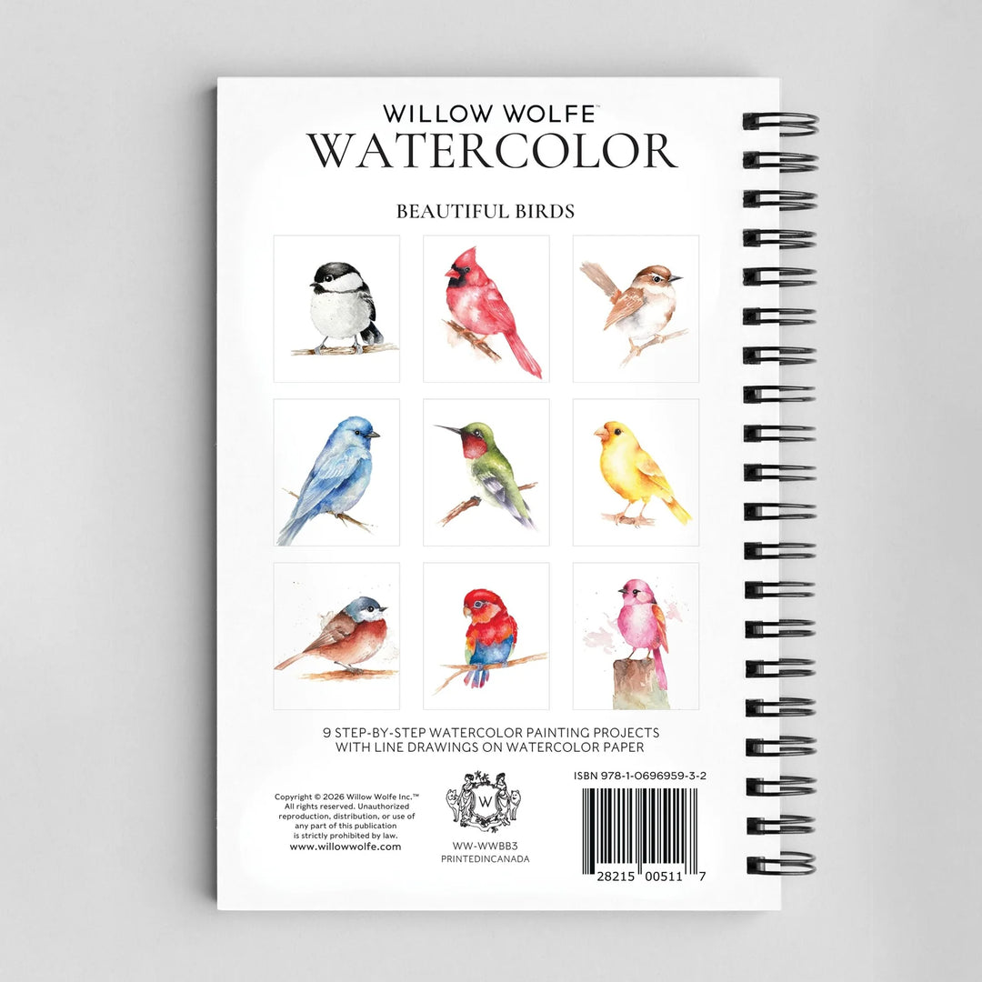 Beautiful Birds Watercolour Workbook