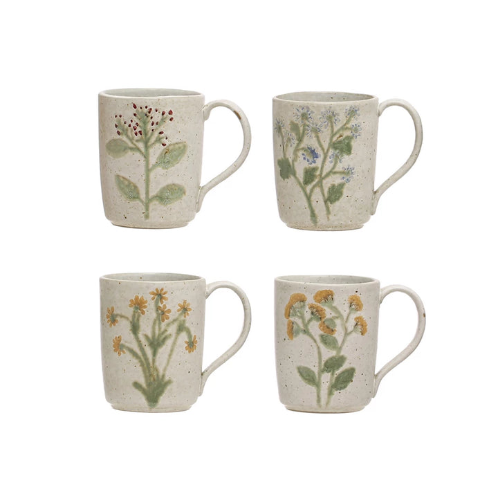 Painted Floral Mug
