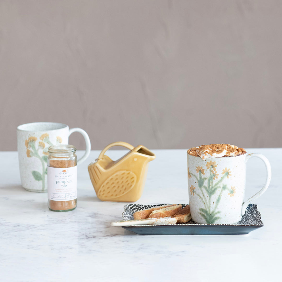 Painted Floral Mug