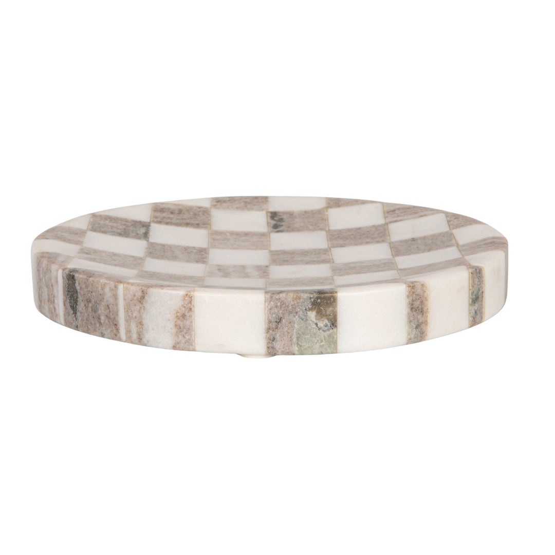 Marble Checker Tray