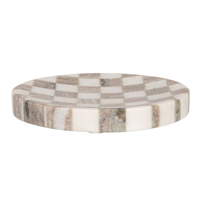Marble Checker Tray