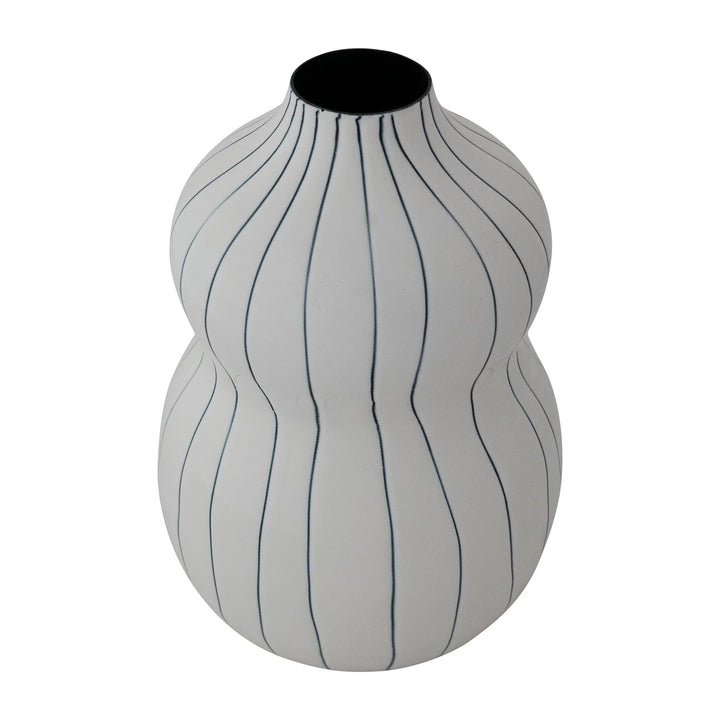 Blue &amp; White Stripe Vase