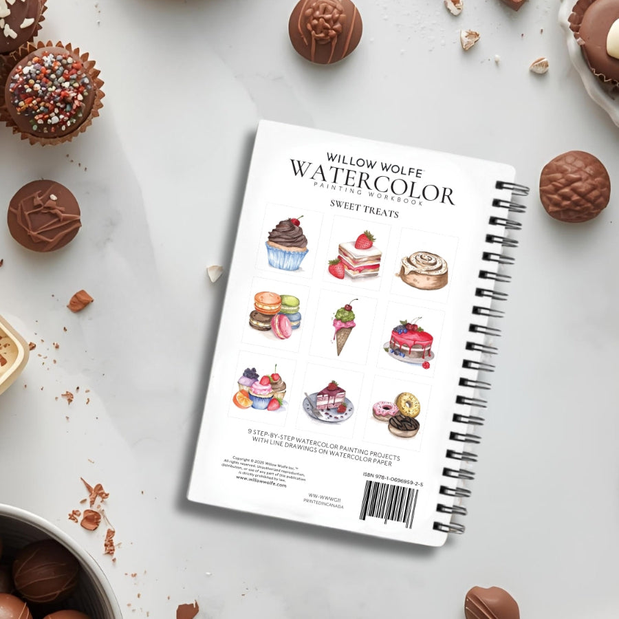 Sweet Treats Watercolour Workbook