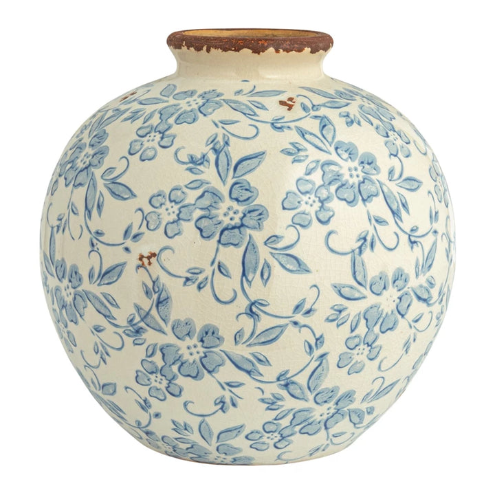 Blue Floral Vase