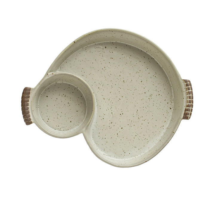 Stoneware Chips &amp; Dip Bowl