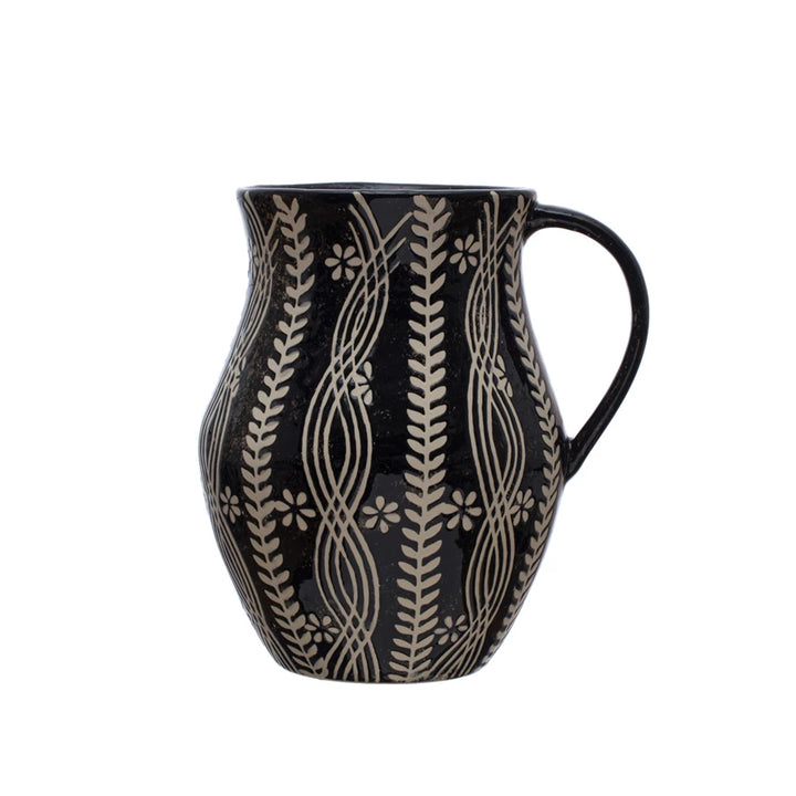 Black &amp; White Pitcher