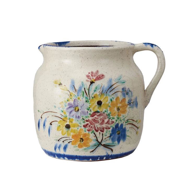 Floral Terracotta Vase